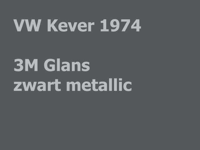 VW Kever Wrap in 3M Black Metallic by WrapR